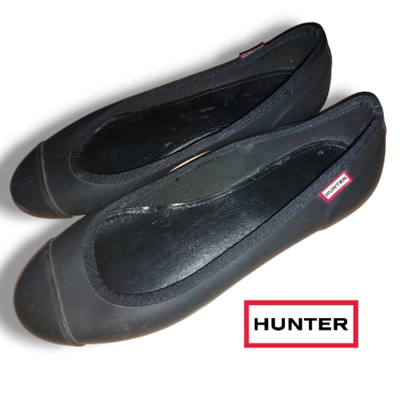 Hunter Black Flats - Picture 1 of 7